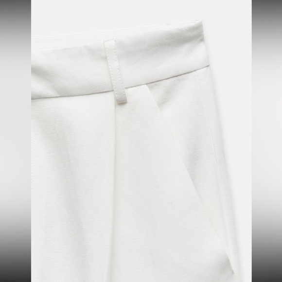Zara Pleated Linen Pants - Picture 3 of 4